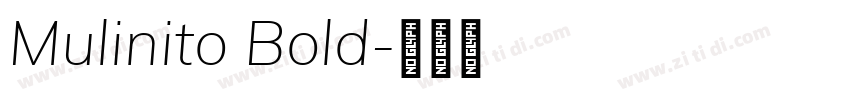 Mulinito Bold字体转换